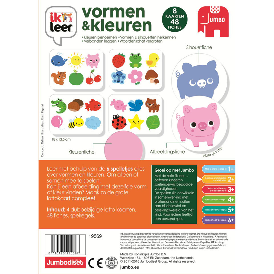 Ik leer vormen & kleuren 6 leerzame spelletjes