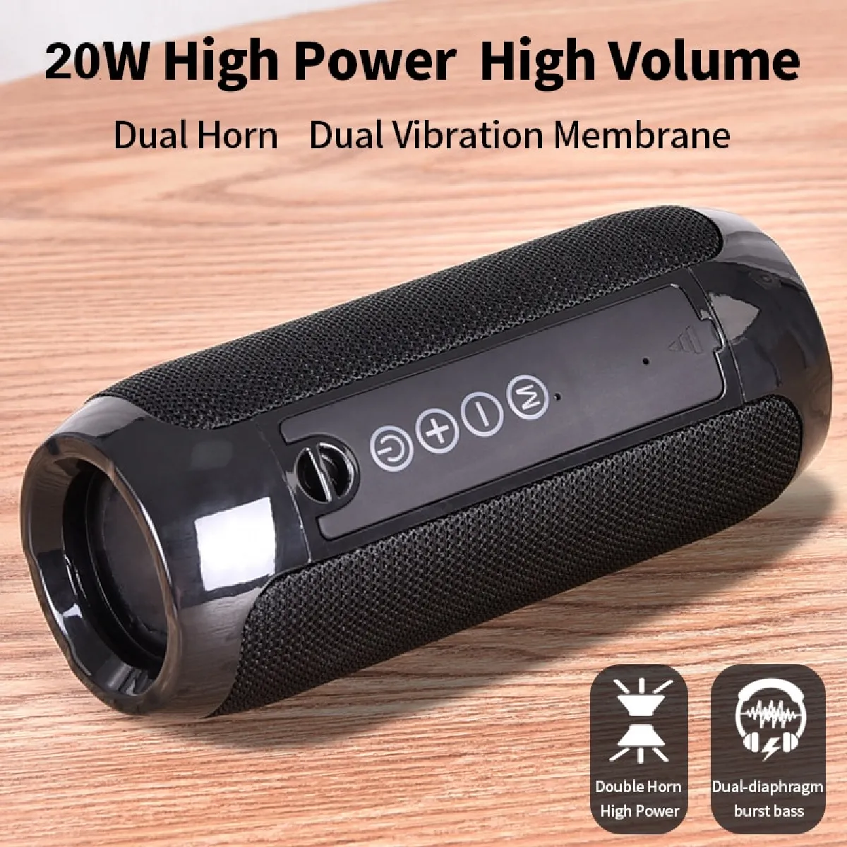 Universal Haut-parleur Bluetooth 20W - Noir