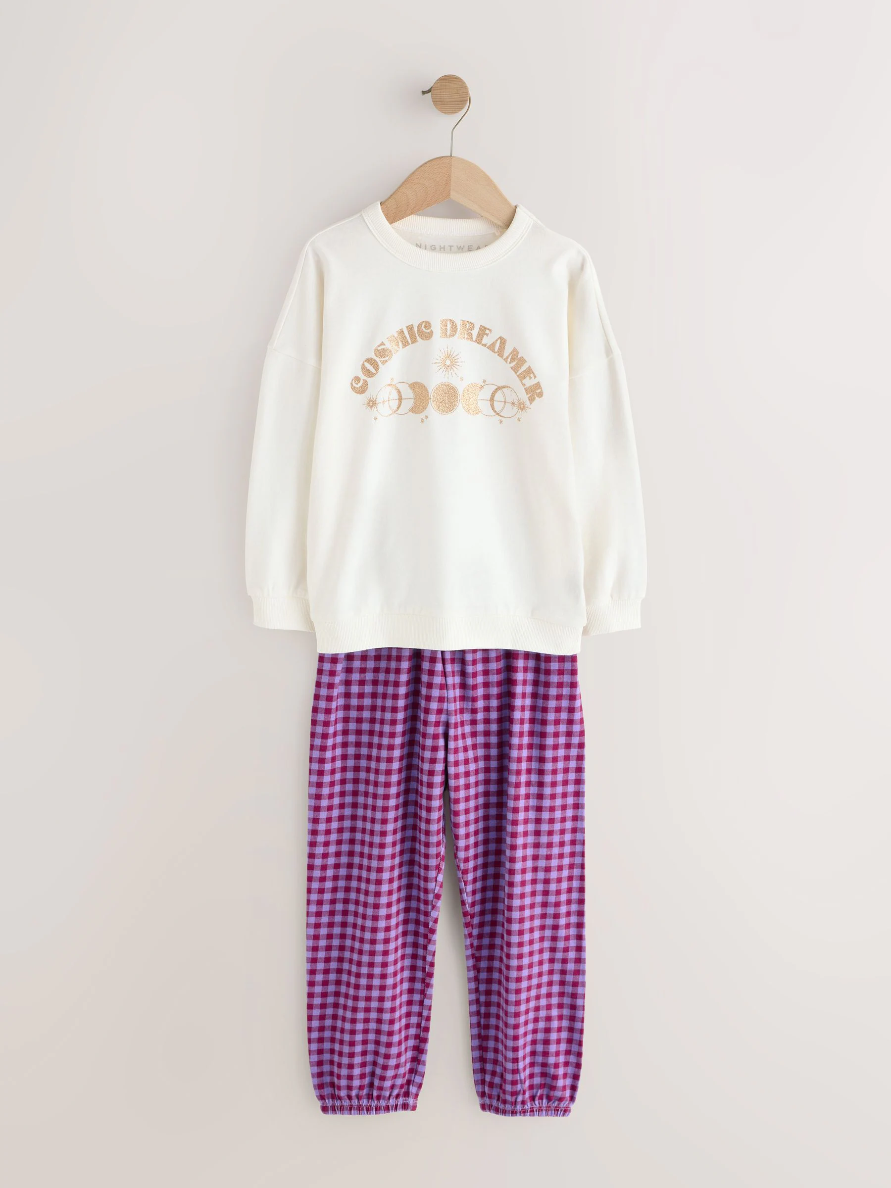 Blue/Ecru Cosmic - Verpakking van 2 pyjama's met joggingbroek (3 - 16 jr)