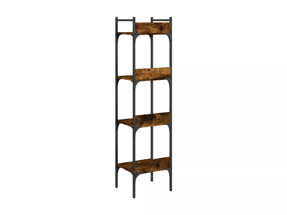 Bibliothèque à 4 niveaux chêne 35x30x138,5 cm bois d'ingénierie