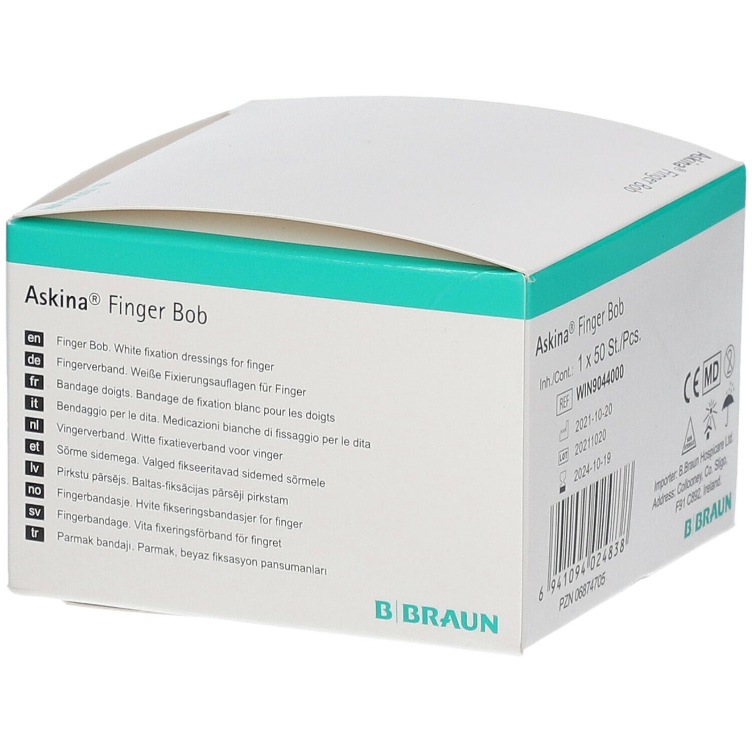 B. Braun Askina Finger Bob Fingerfixierverband für Wundauflagen 50 Stück weiß