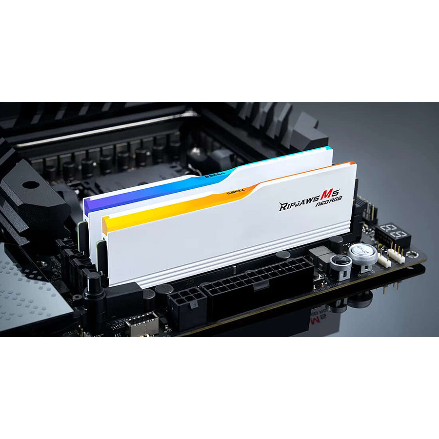 G.Skill Ripjaws M5 Neo RGB White - 2 x 16 Go (32 Go) - DDR5 6000 MHz - CL36