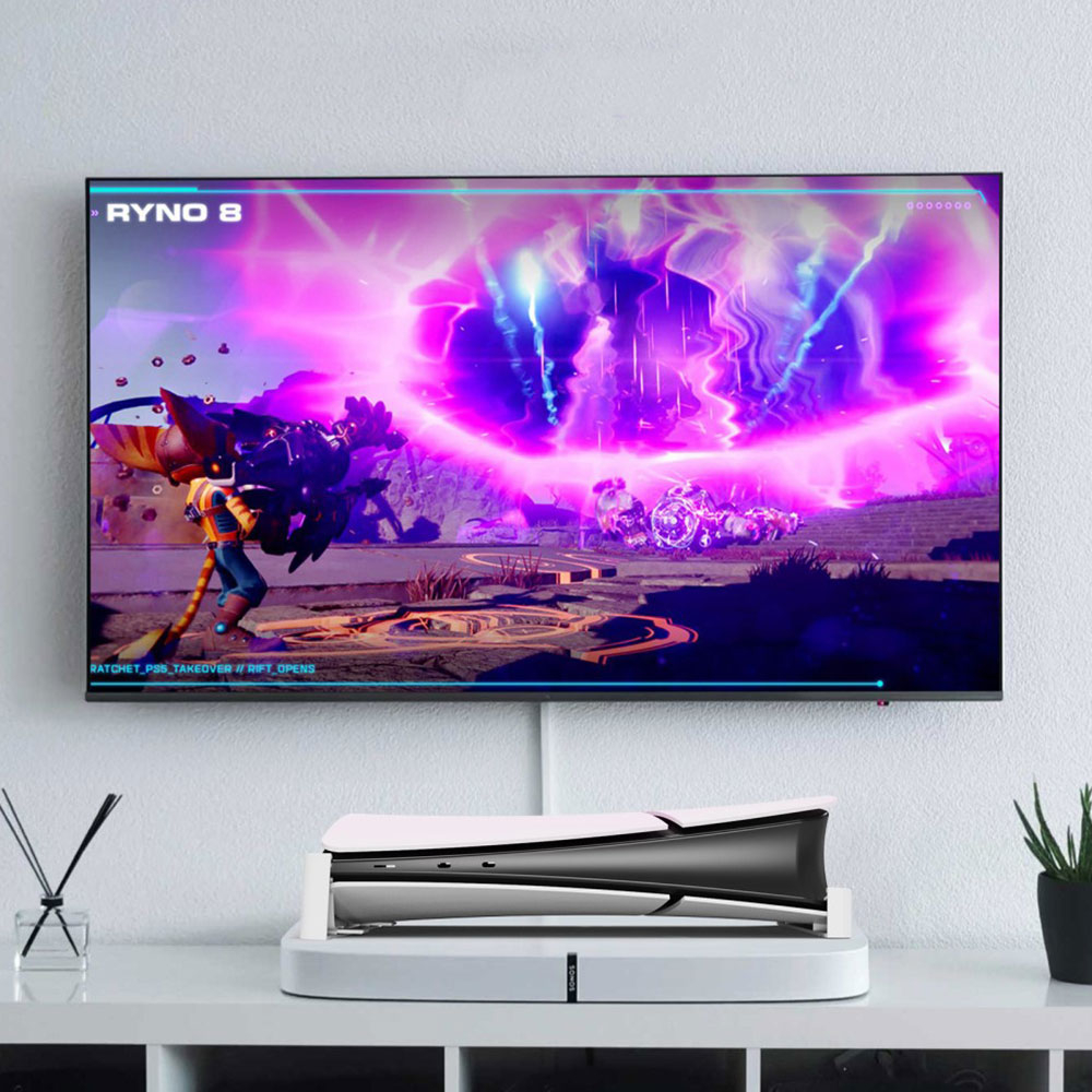 Sony PlayStation 5 PS5 Slim Halterung Stand Dock - Weiss