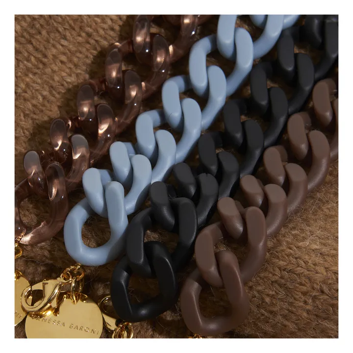 Vanessa Baroni Bracelet Flat Chain | Noir