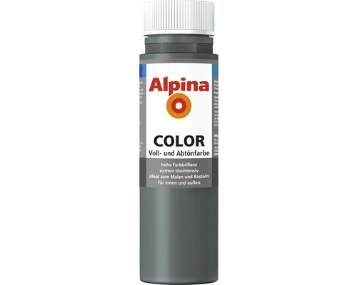 Alpina Vol- en Kleurverf Donkergrijs 250 ml