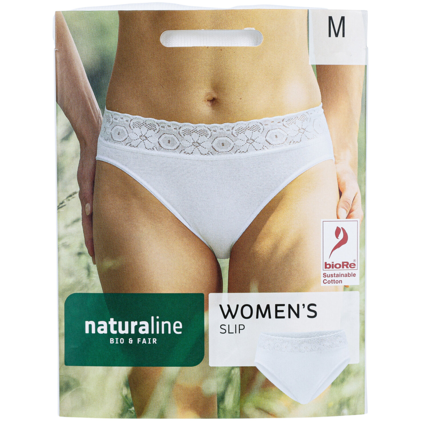 Naturaline Textil Damen Slip weiss M