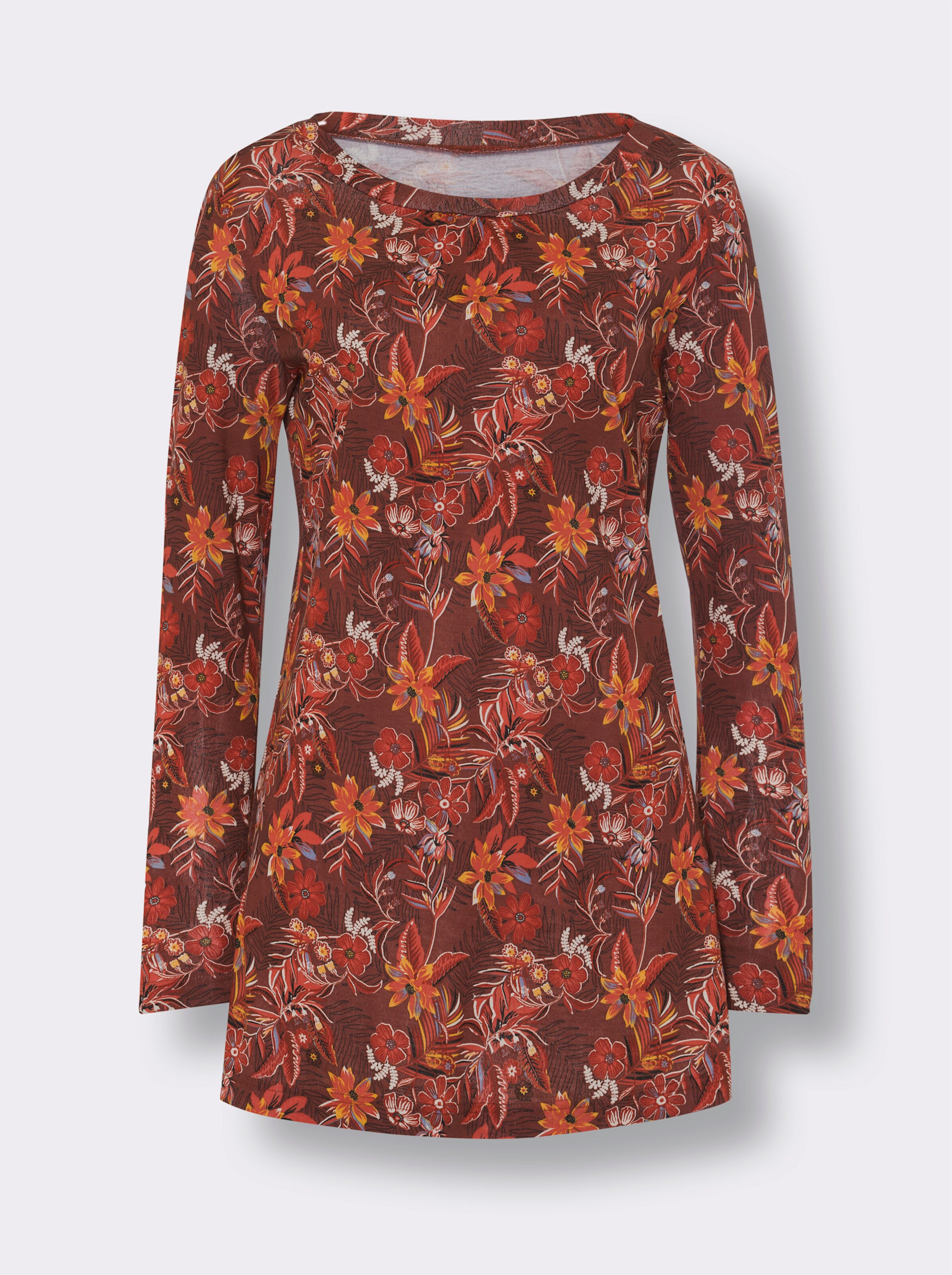 Longshirt aus reiner Viskose