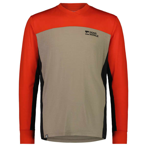 Maillot VTT MONS ROYALE REDWOOD ENDURO VLS ALU RETRO RED/BLACK/WALNUT
