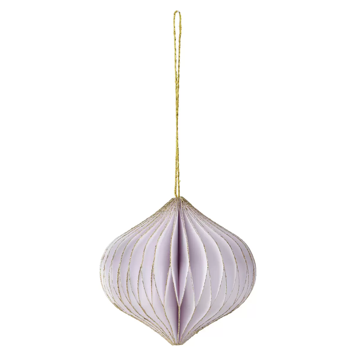Zwiebel-Hängedeko Onion-Hanging beige,gold,weiss