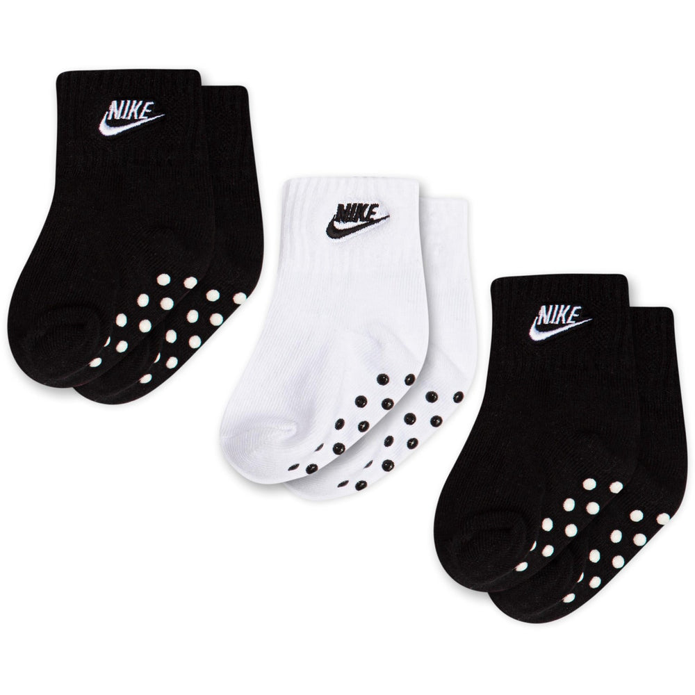 Køb NIKE Black Core Futura Gripper 3-Pak Strømper