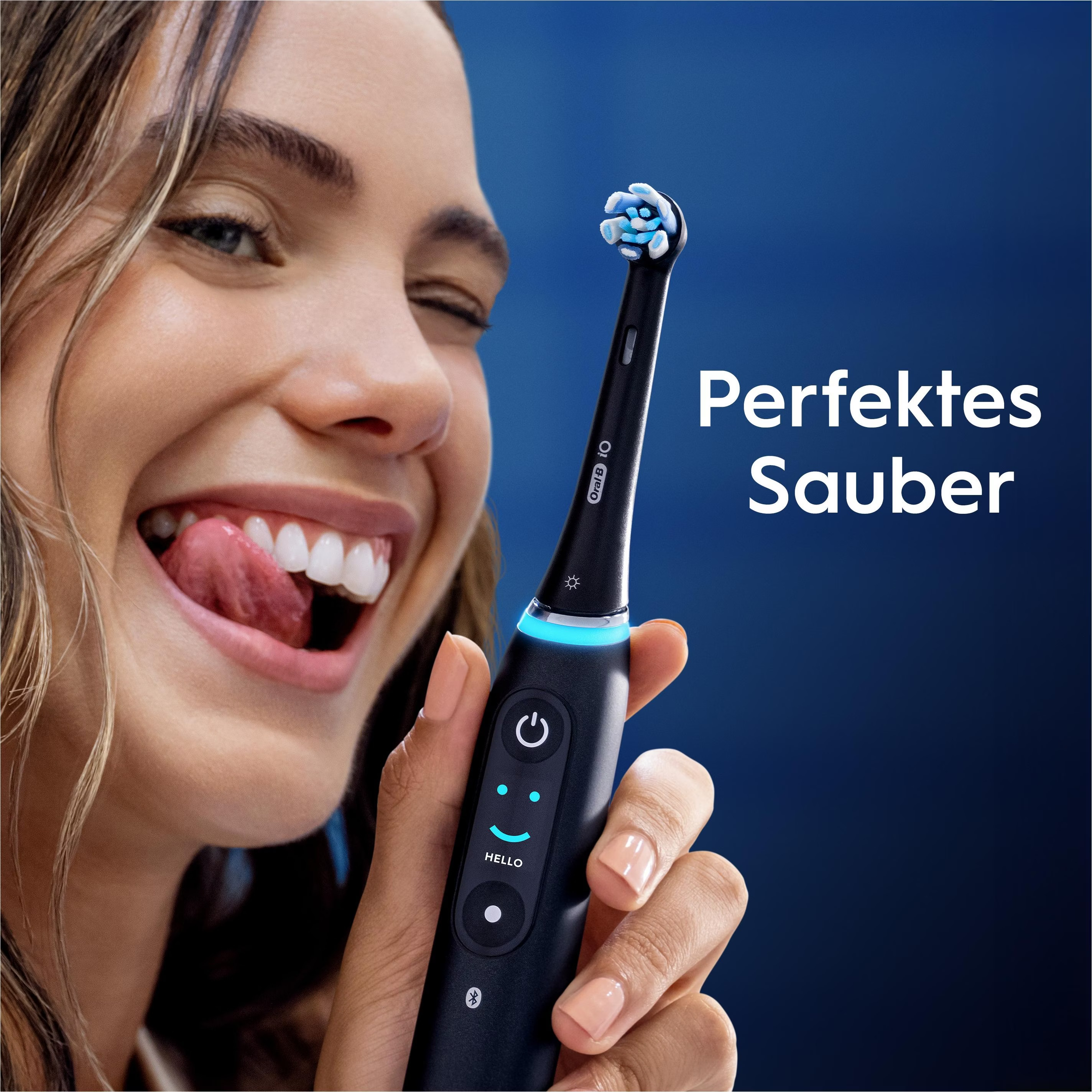 (8er Set) Ultimative Reinigung Ersatz Zahnbürstenkopf für Oral-B iO Elektrische Zahnbürsten - Schwarz