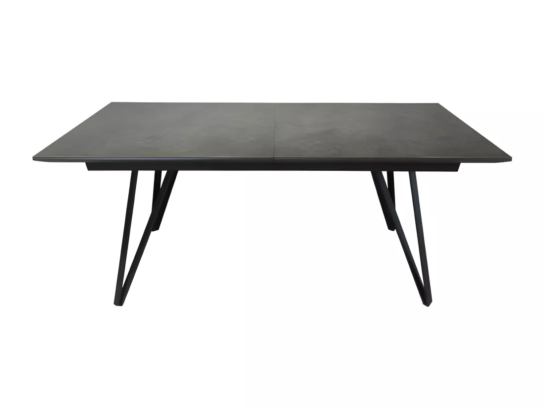 Table extensible 180 à 230 cm gris anthracite en céramique - ONYX