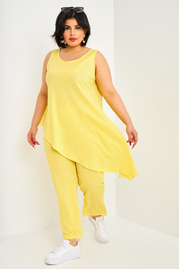 Ensemble jaune top + pantalon