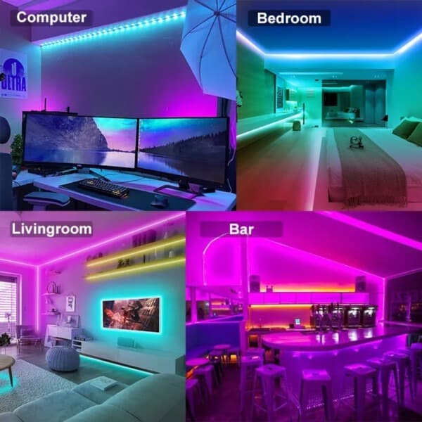 Smart RGB LED Light Loop med app Fjernkontroll 5m