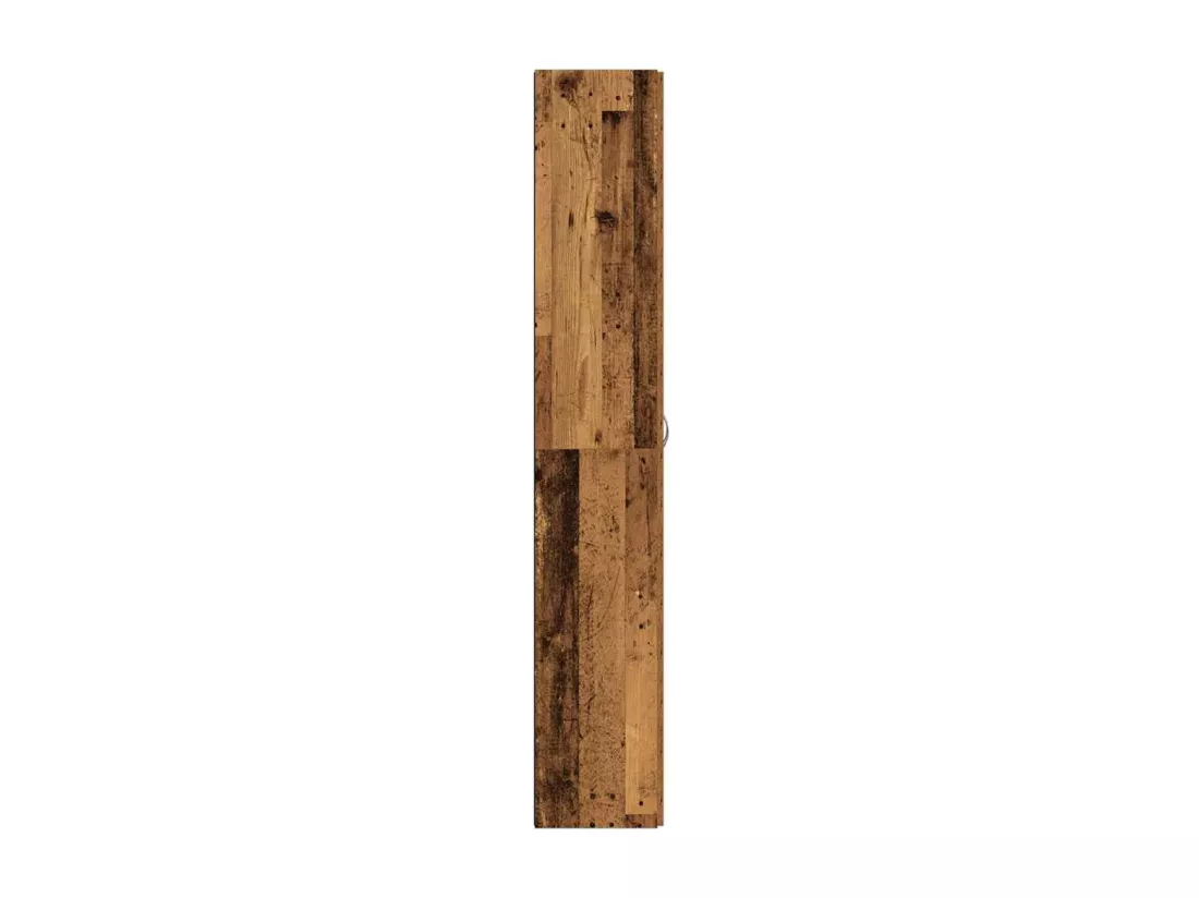 Buffet haut vieux bois 60x32x190 cm bois d'ingénierie
