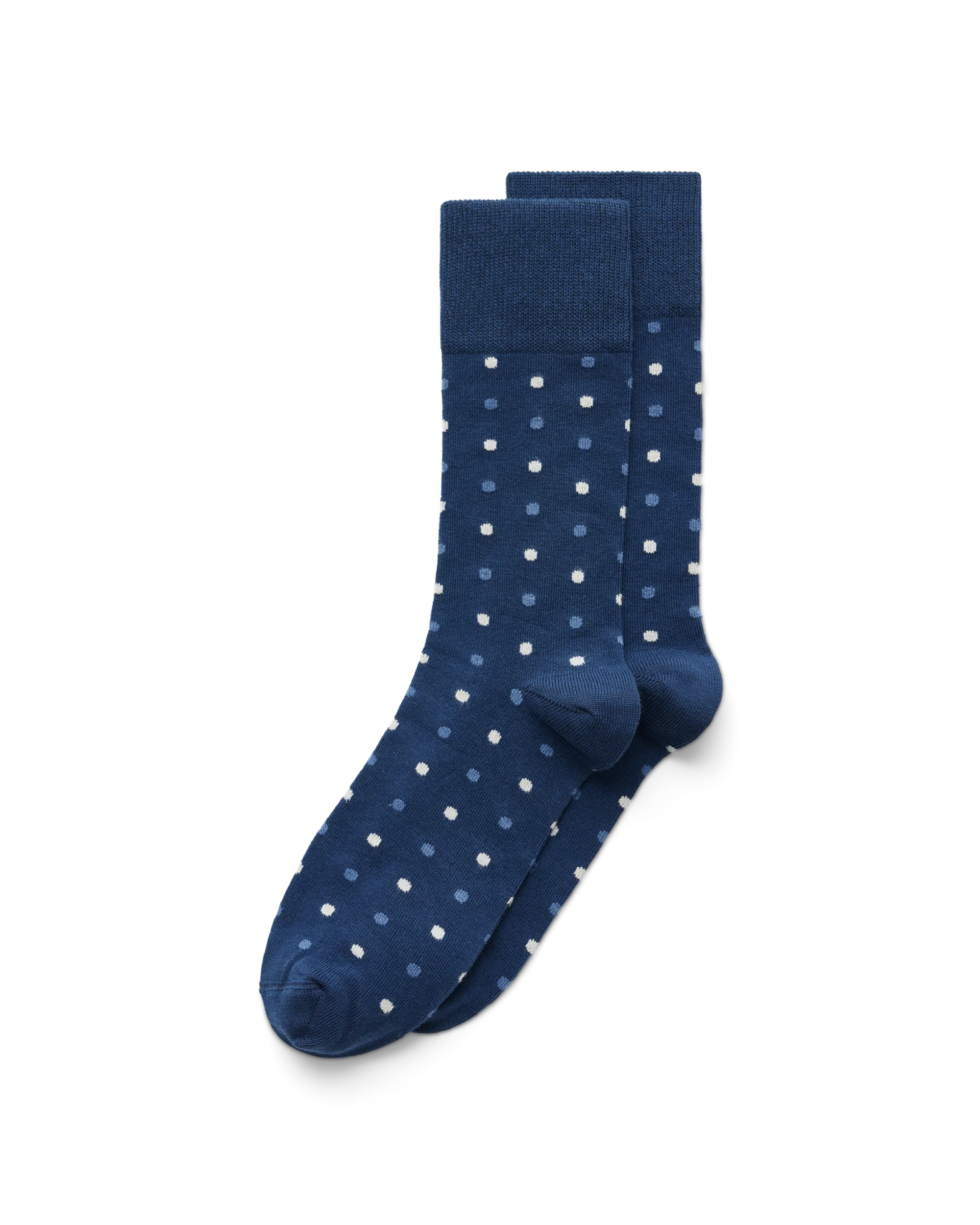 ECCO Classic Dotted Mid Cut Herren Halbhohe Socken Blau