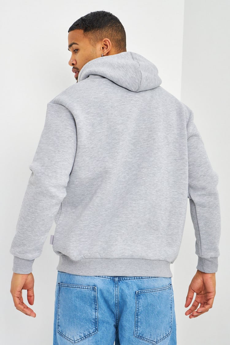 Sweat gris à capuche Brentiny