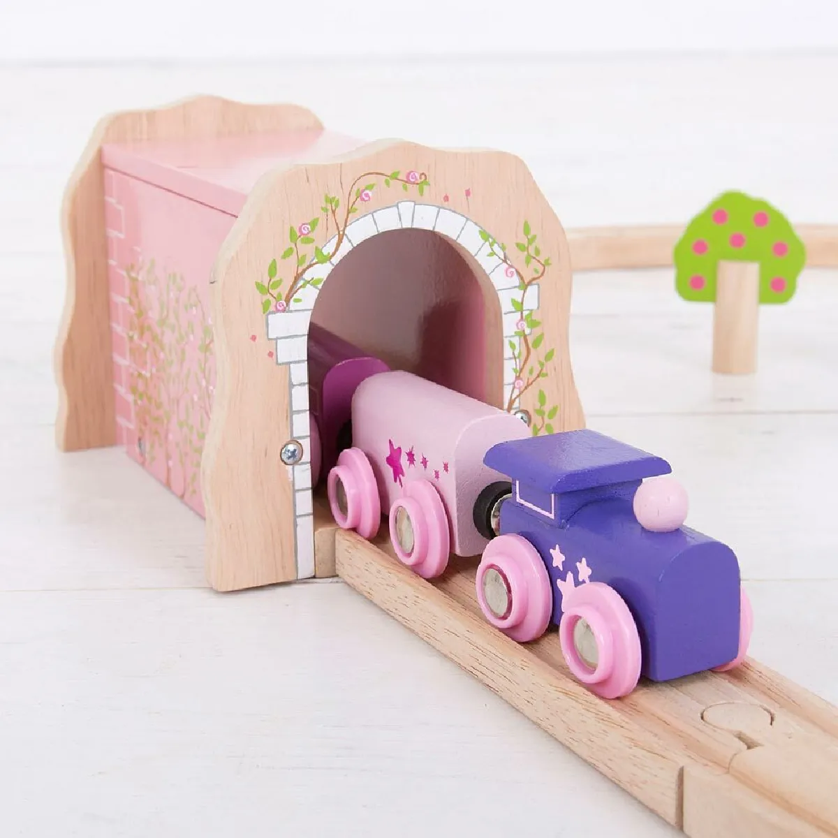 Bigjigs Rail Tunnel Brique Rose