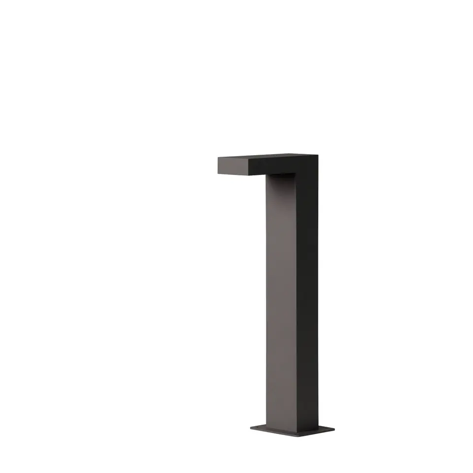 Lucide sokkellamp buiten TEXAS IP54 - antraciet - 15x6x40 cm