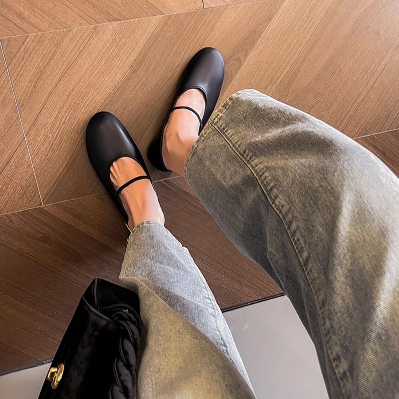 Red Wolf - Mary Jane-schoenen met ronde neus