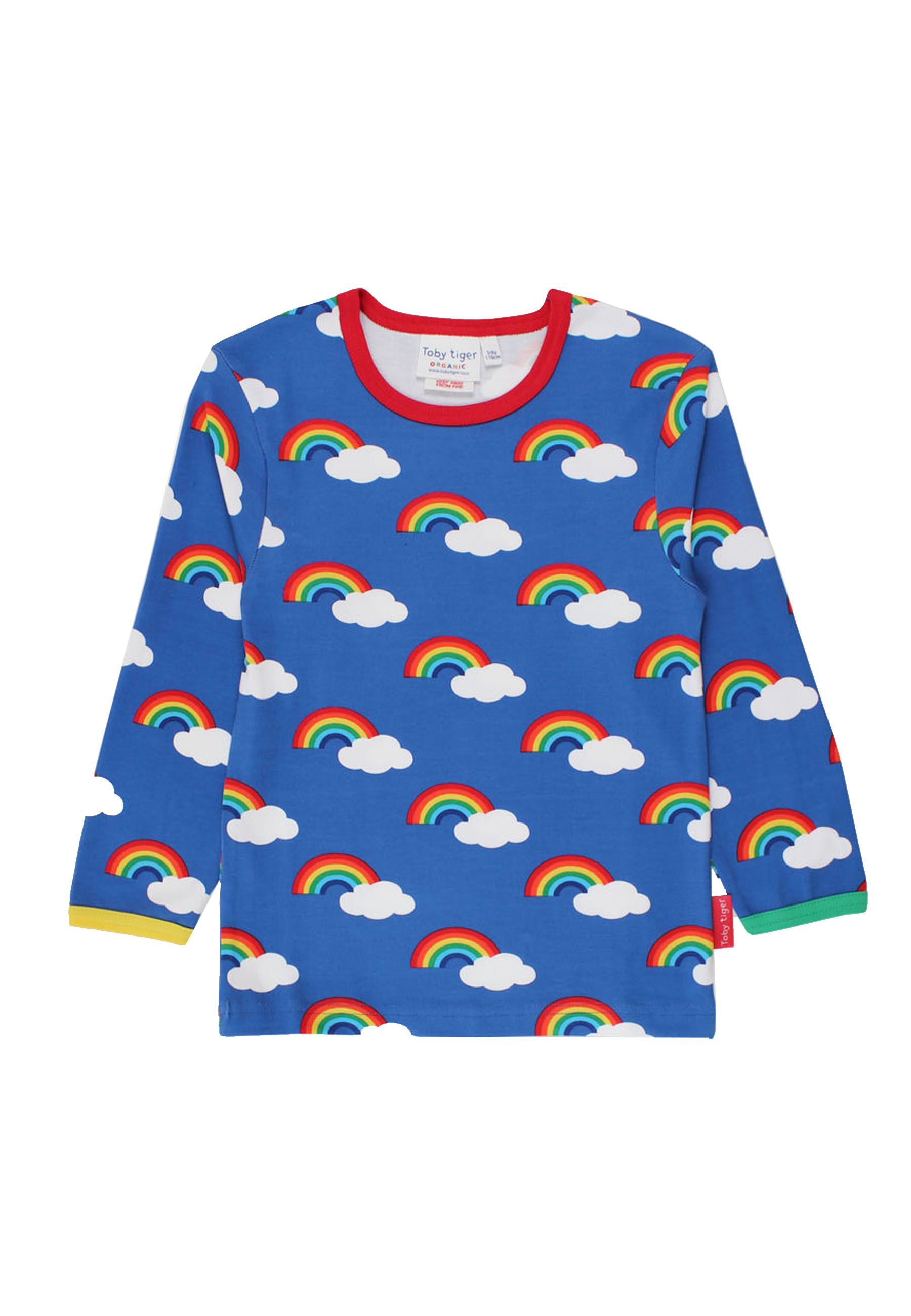 Toby Tiger Langarmshirt mit Regenbogen Print