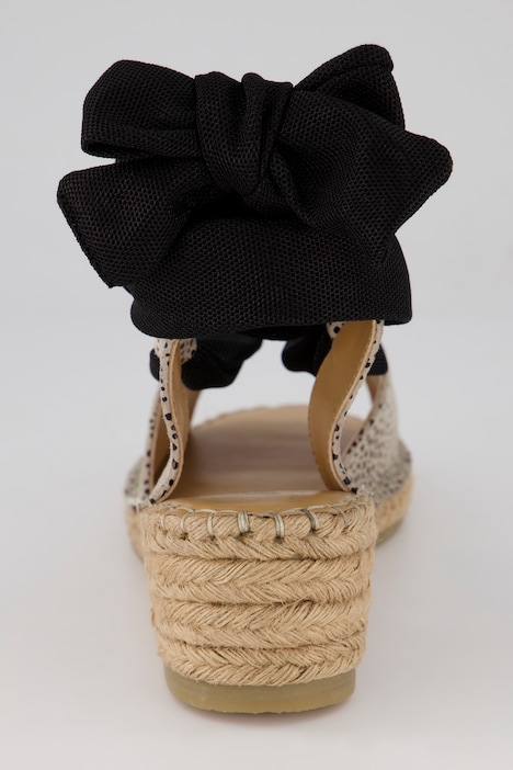 Leder-Espadrilles, Bast-Sohle, Weite-H