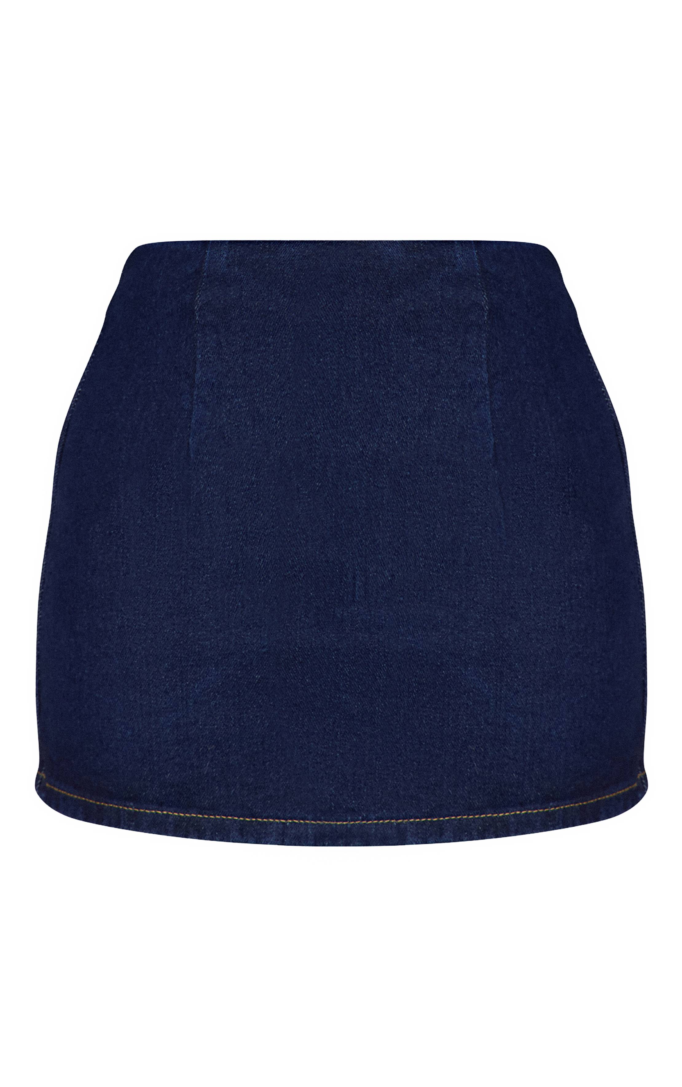 Bleu Indigo Mini-jupe En Denim Petite
