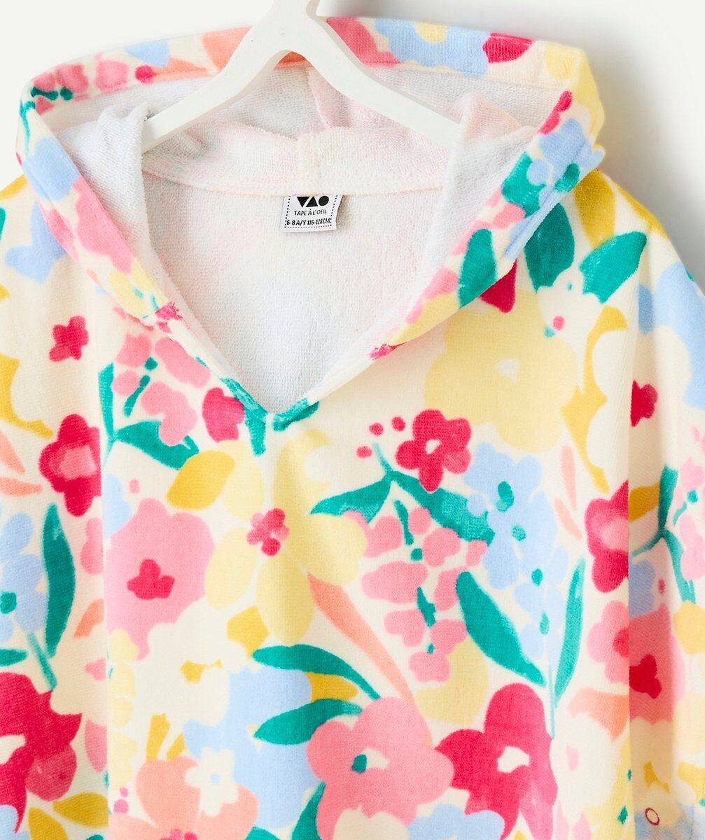 TAPE A L'OEIL<br>Poncho com capuz em tecido atoalhado