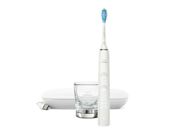 Philips Sonicare DiamondClean 9000 HX9911 - Tandbørste - trådløs - hvid