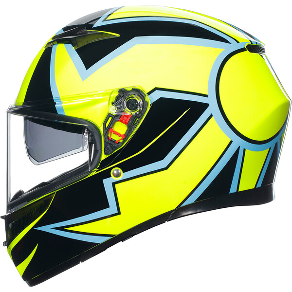 AGV - Casque K3 Rossi Winter Phillip Island 2005 Jaune / Noir