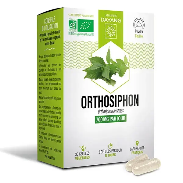 Dayang Orthosiphon Fitoterapia Orgânico 30 Cápsulas