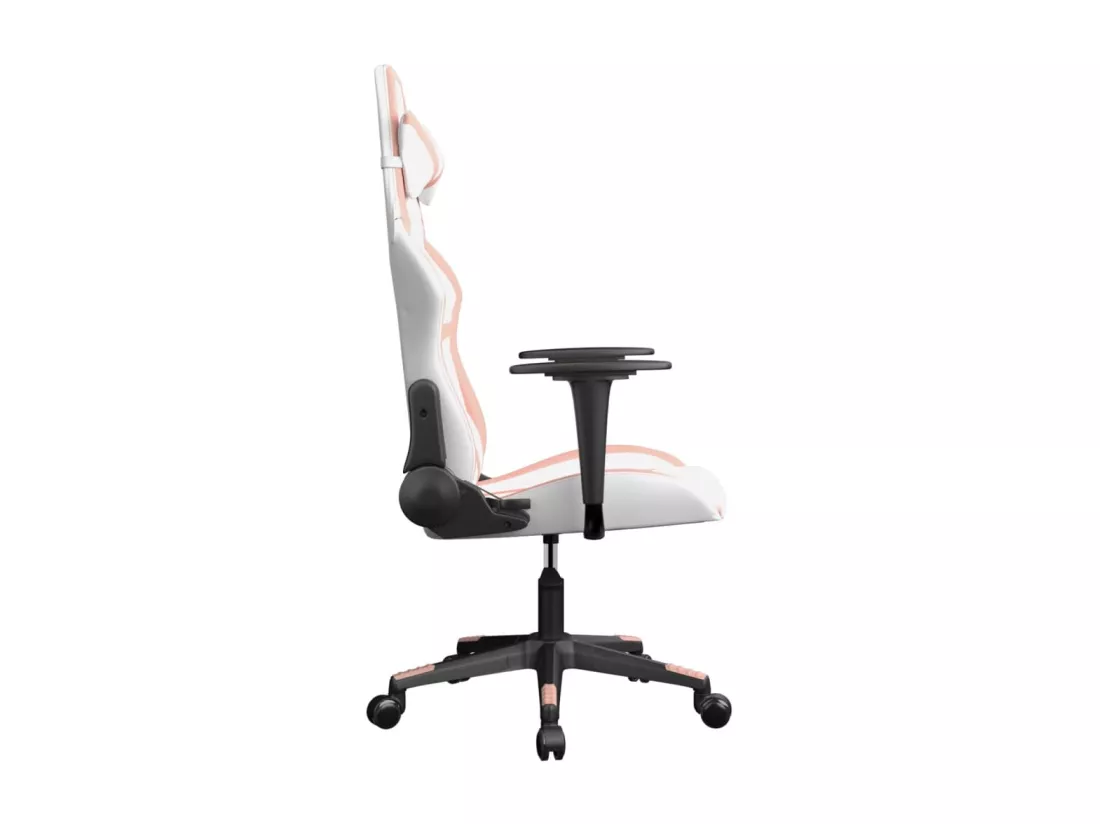 Chaise de jeu de massage Blanc et rose Similicuir