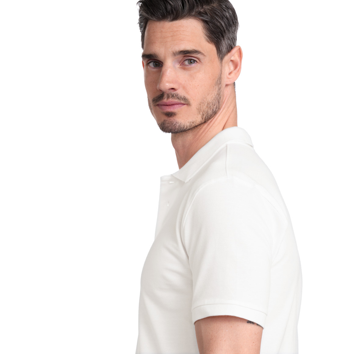 VanVaan Herren Poloshirt in Piqué-Qualität weiss