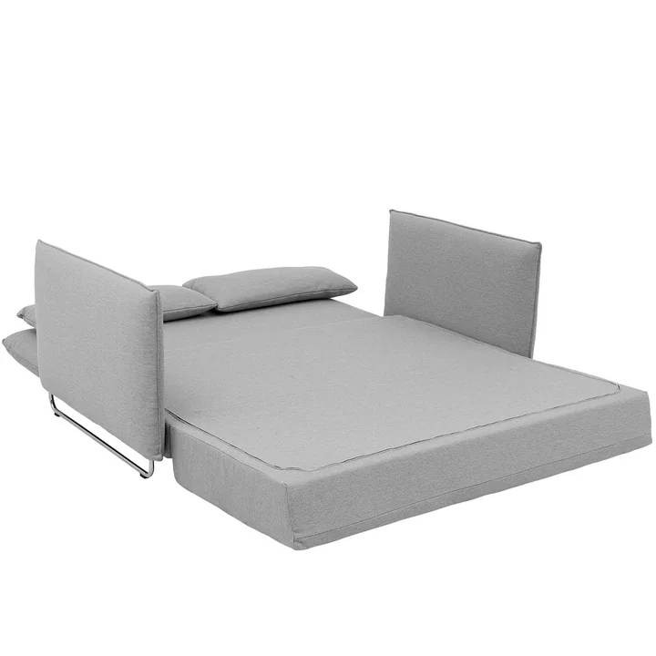 Softline - Cord Schlafsofa, Vision hellgrau (445)