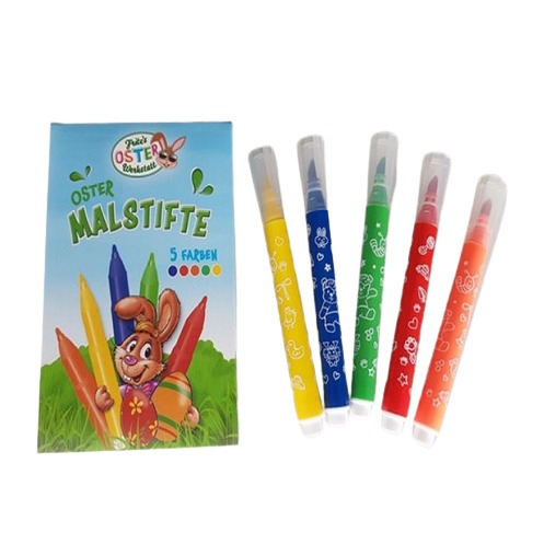 (5er Set) Kinder Ostereier Mal Stifte DIY Deko Eier Maler - Bunt