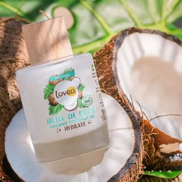 Lovea - Óleo de Coco Orgânico Multiuso - Pele Seca e Cabelo Seco 50ml
