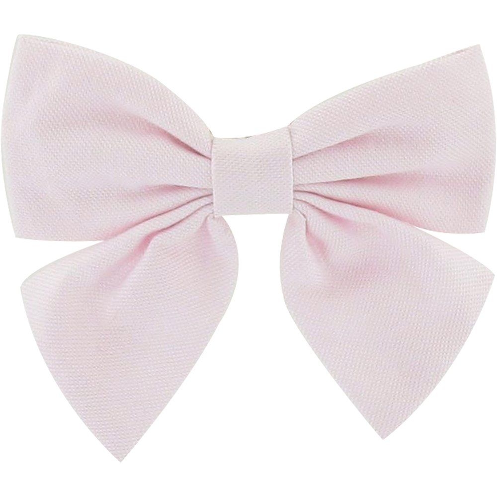 Barrette Noeud Papillon Oxford Rose