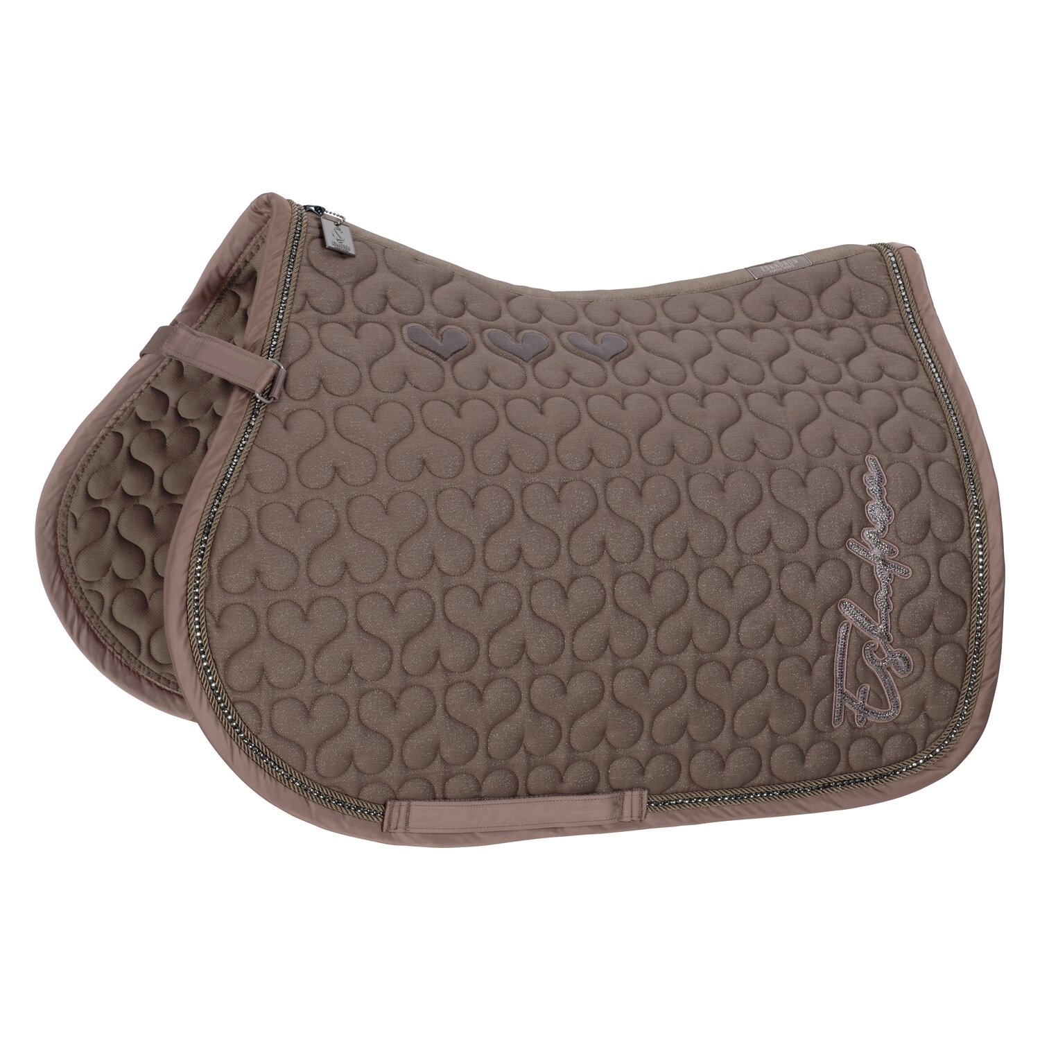 ESKADRON Classic Sports Schabracke Cotton Glitter Crystal - deep taupe