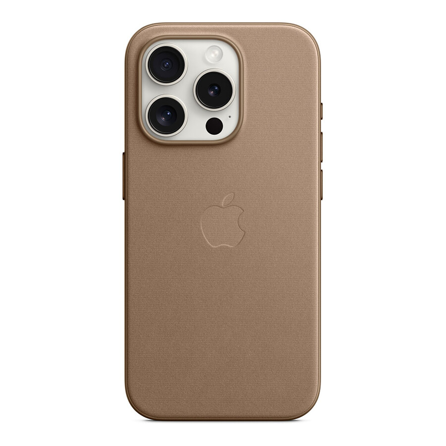 Apple Coque en tissage fin avec MagSafe pour iPhone 15 Pro - Taupe