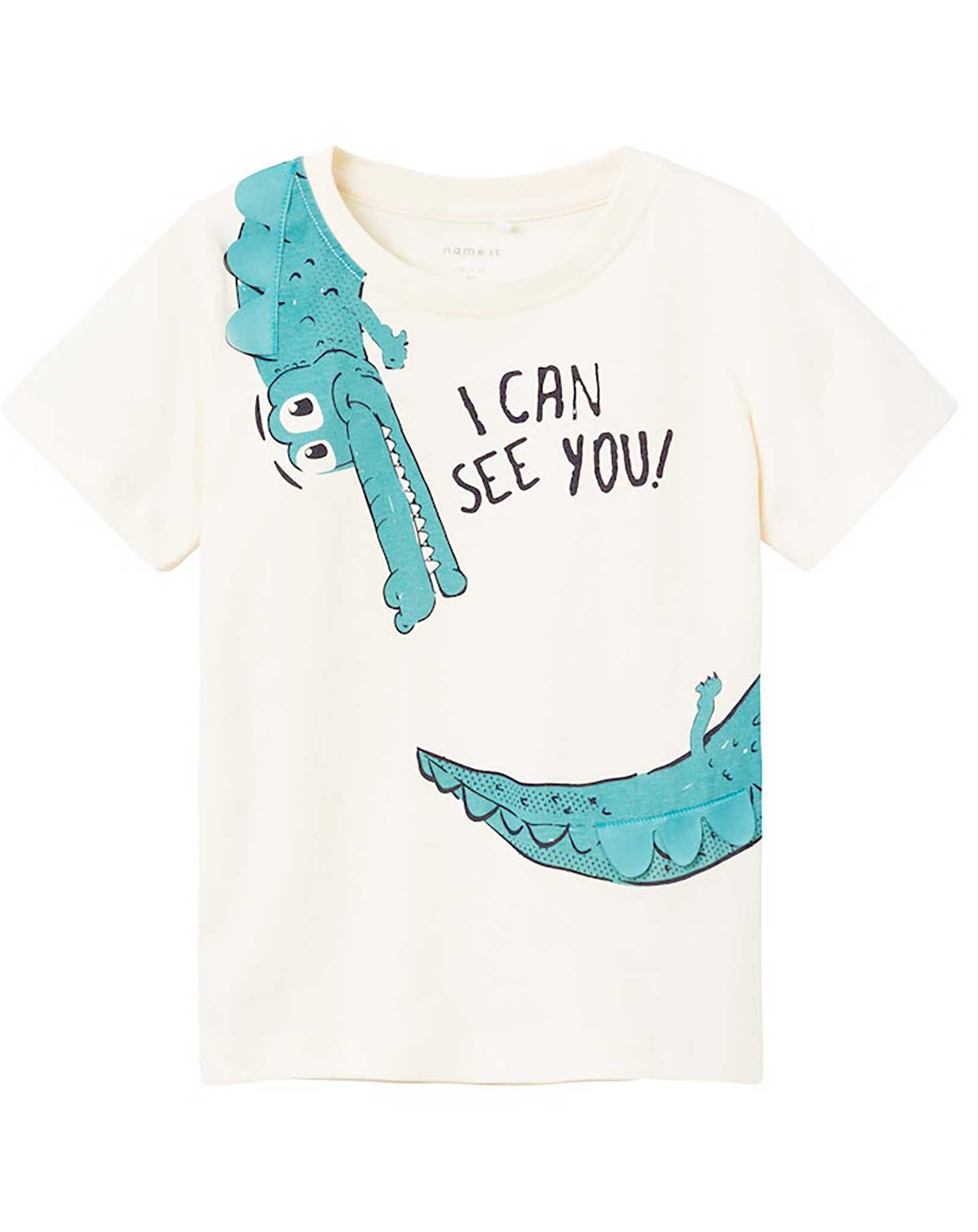 T-Shirt NMMDANTE SEE YOU in jet stream