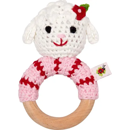 Die Spiegelburg Häkel-Ringrassel Lämmchen - BabyGlück