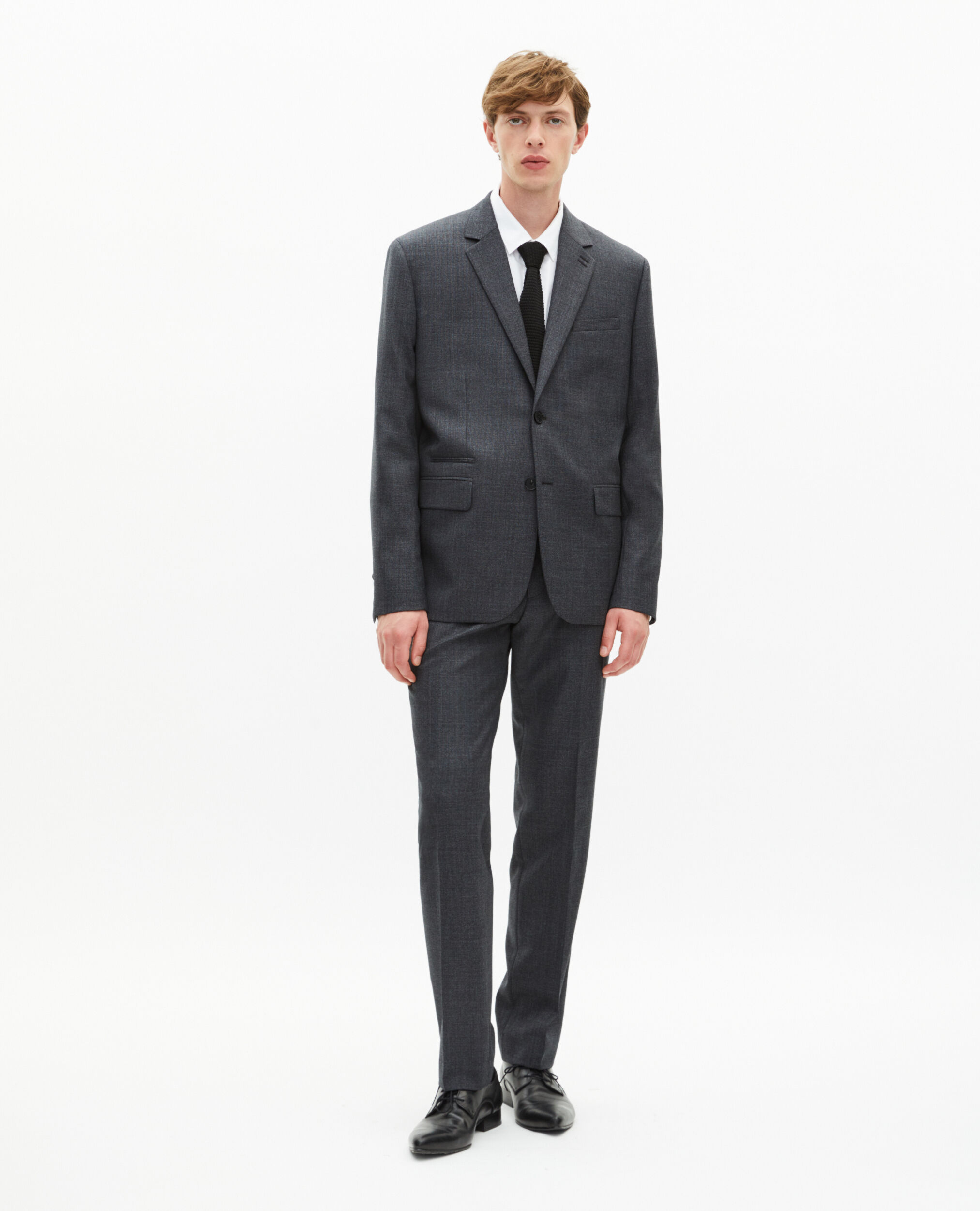 Veste de costume en laine grise