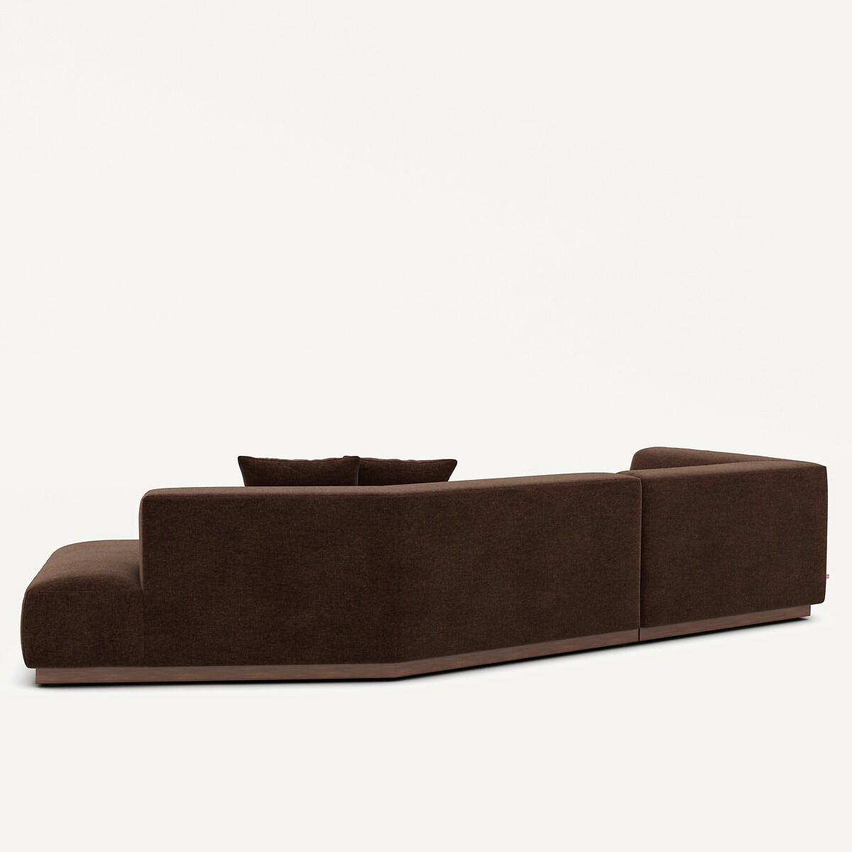 AM.PM<br>Sofá de canto aberto em veludo chenille, Jacopo