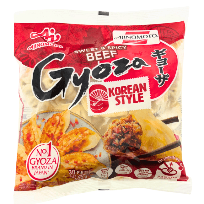 Ajinomoto Sweet & Spicy Beef Gyoza Koreaanse stijl 600g