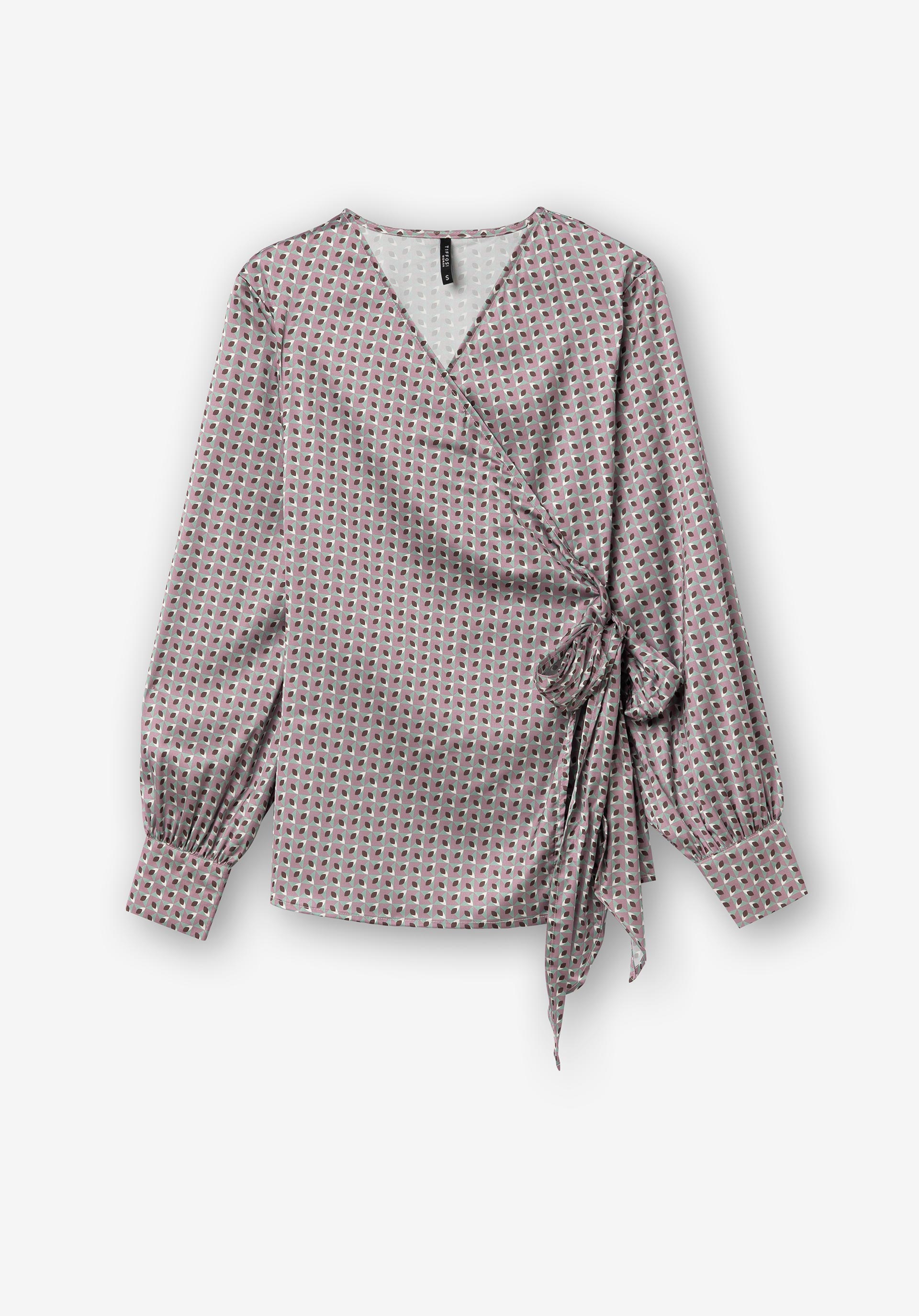 Blusa Acetinada Cruzada