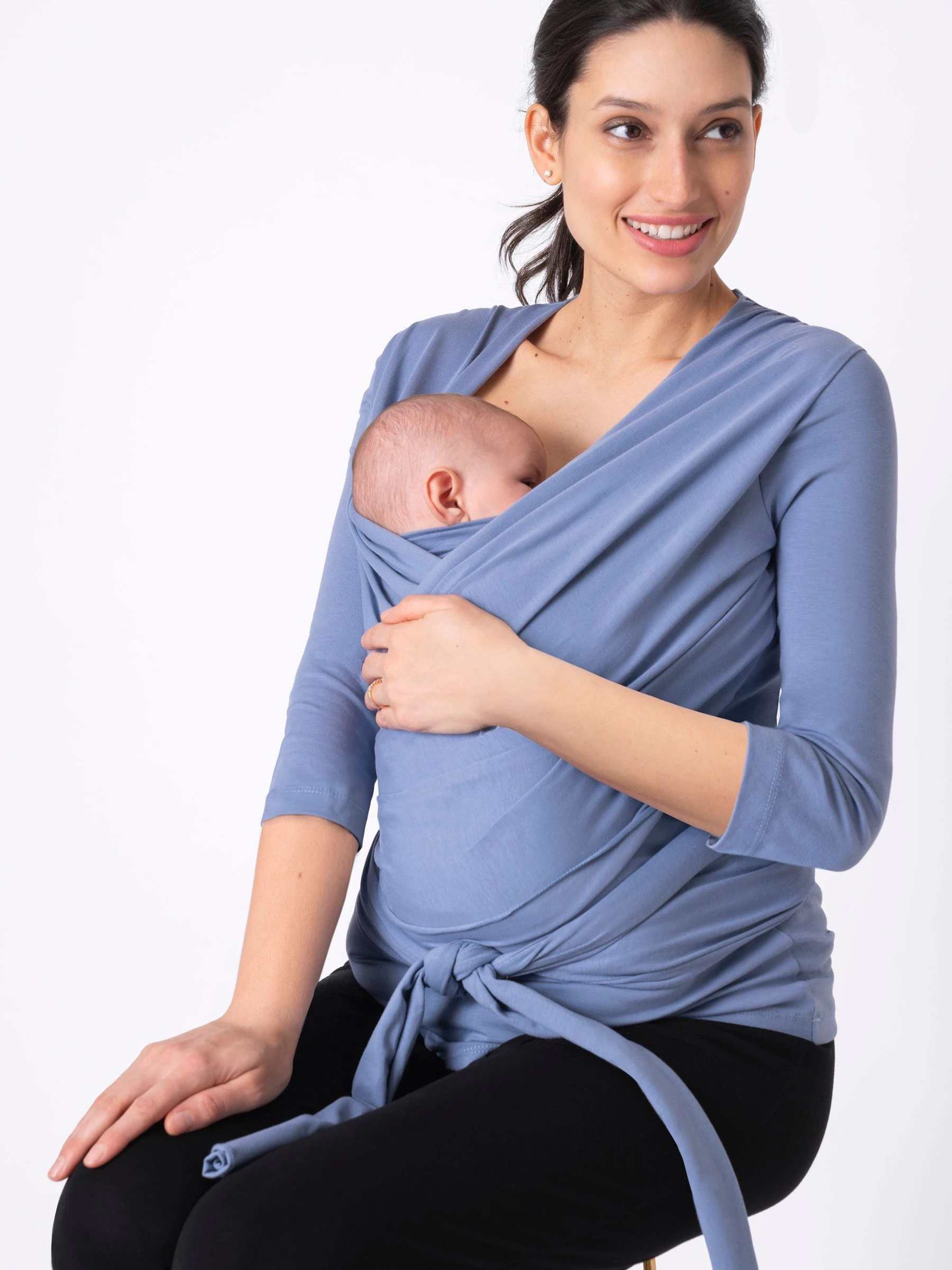 Blauw - Seraphine Sleeveless Babywearing Top