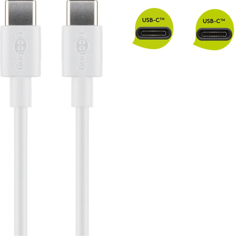 (2er Set) 35W 2x USB C GaN Ladegerät Netzteil PD   1m USB C auf USB C Ladekabel (79645) - Schwarz / Weiss
