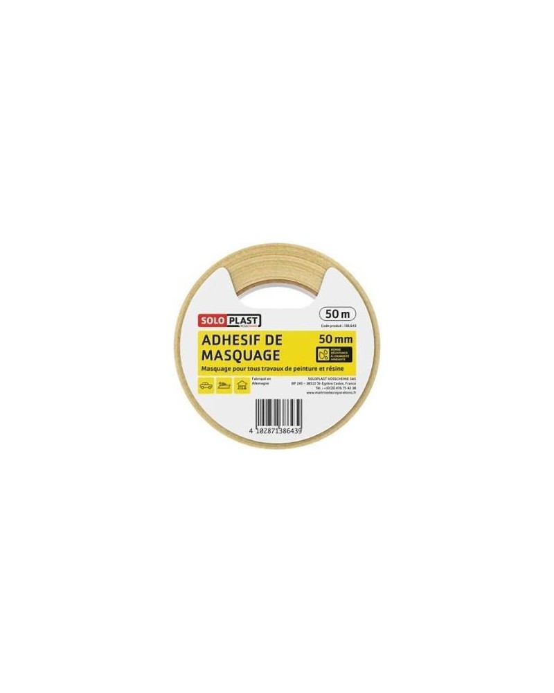 Ruban adhesif de masquage 50mm - Soloplast