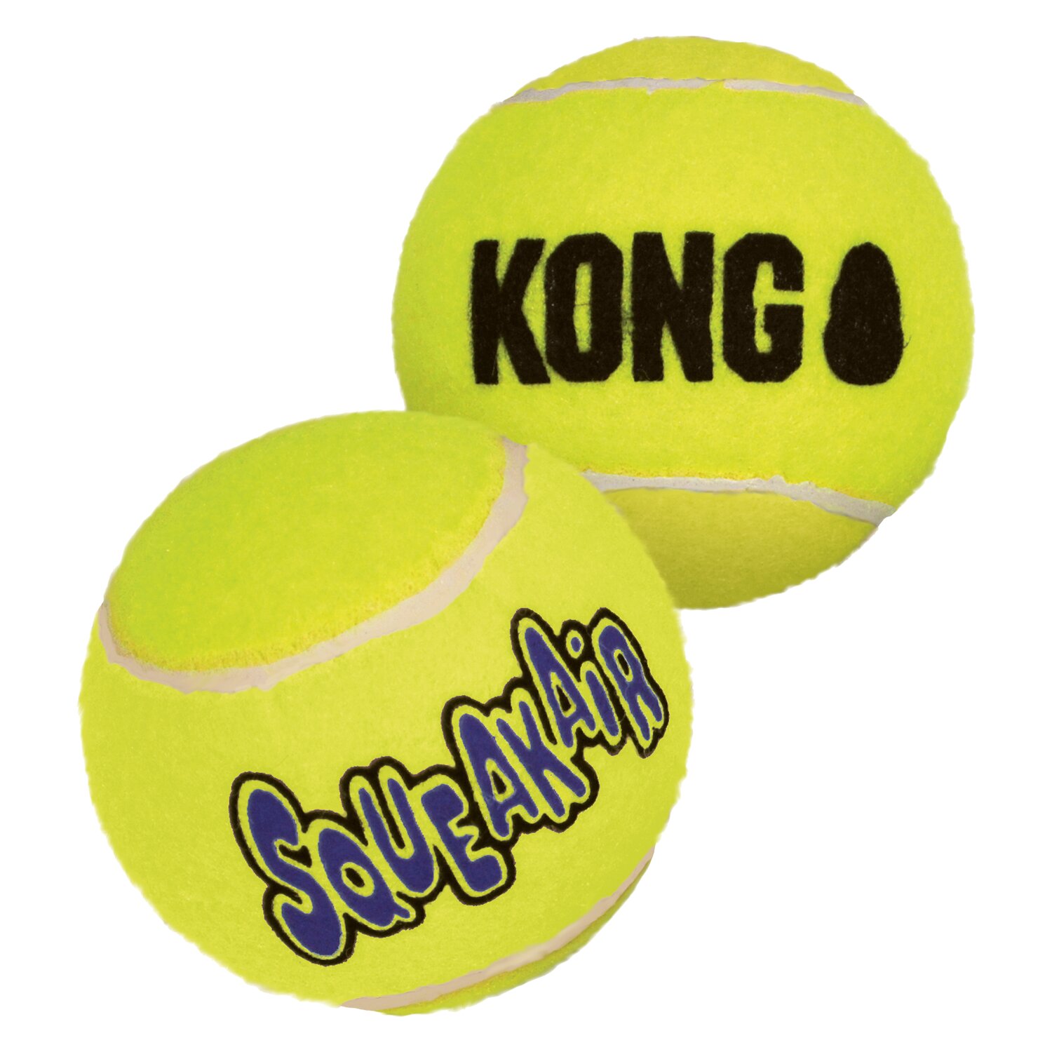 HUNTER KONG Airdog Squeakair Balls  - gelb - L (2 Stück. Ø 8.2 cm)
