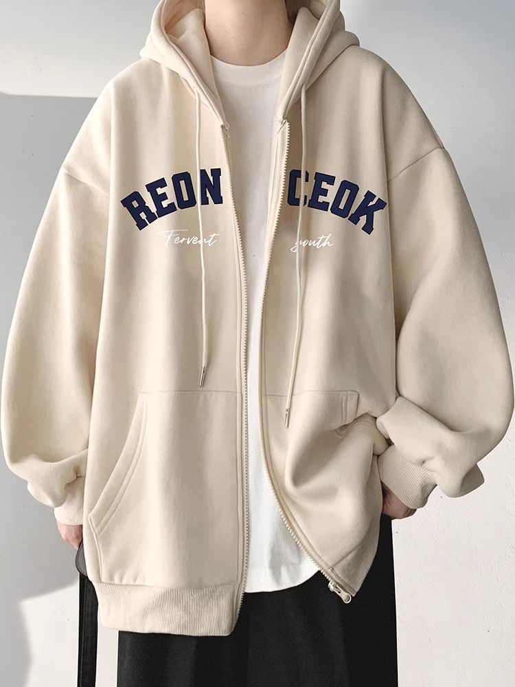 emeisa - Hoodie met trekkoord en ritssluiting